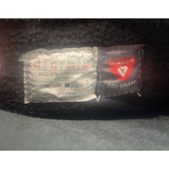 The North Face Nuptse Primaloft 200g Black Suede Faux Fur Boots Womens 9.5 - Picture 7 of 7